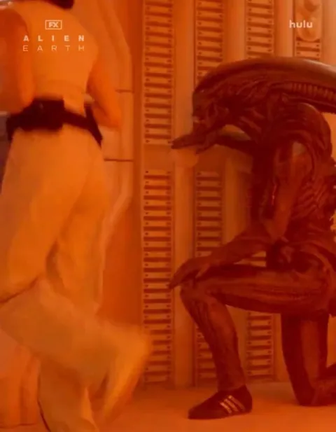 Xenomorph Wearing Adidas