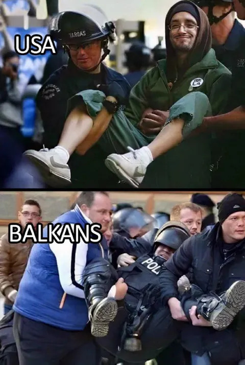 USA vs Balkans Police Carry