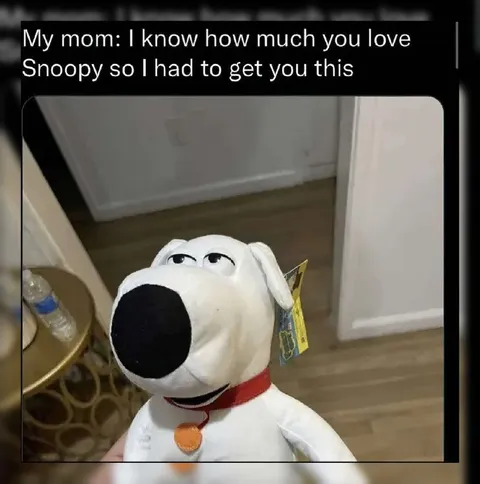 Mom Gives Brian Instead of Snoopy