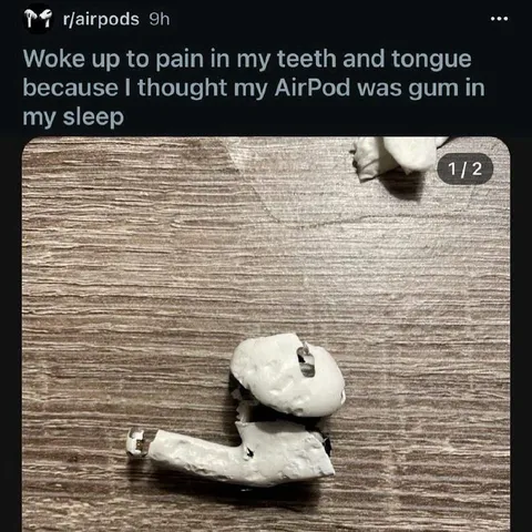 AirPod Mistaken for Gum