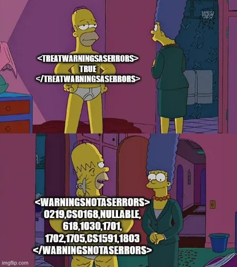 Treat Warnings as Errors