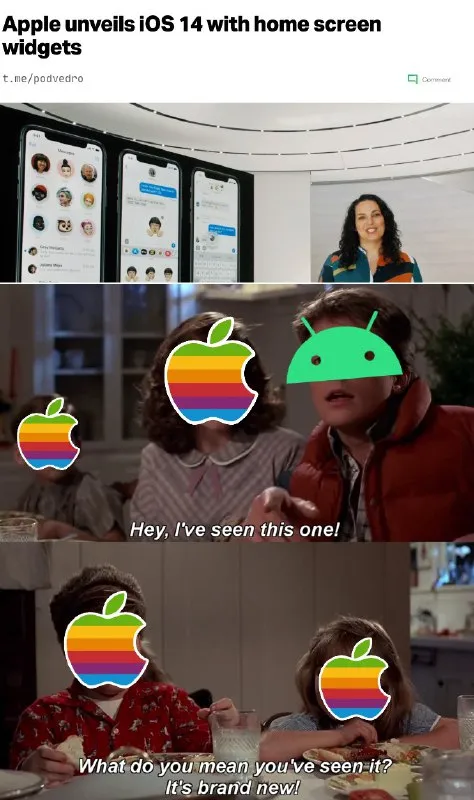 Apple Announces Old Android Features
