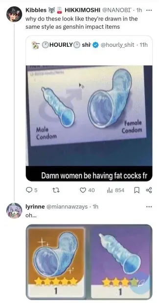 Genshin Impact Condom Comparison