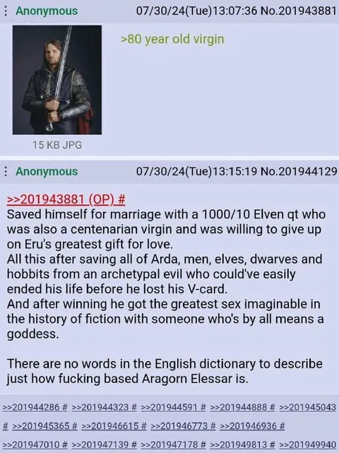 Aragorn’s Based Virginity