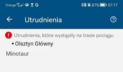 Minotaur na trasie pociągu