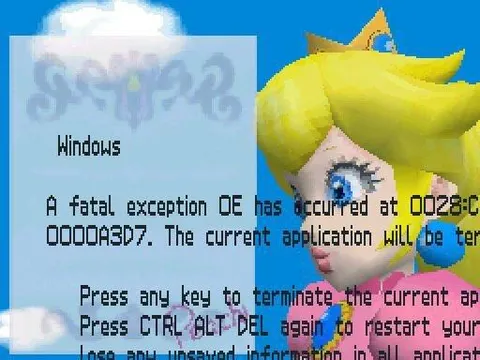 Princess Peach Windows Crash