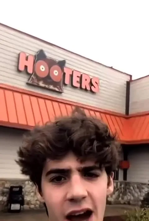 Selfie Outside Hooters