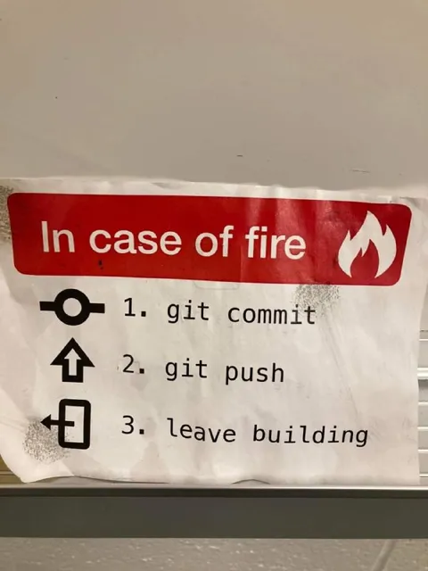 Git Commit Before Evacuating