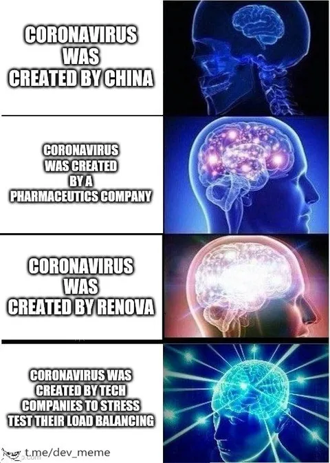 Coronavirus Conspiracy Brain Levels