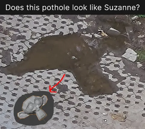 Pothole Looks Like Suzanne