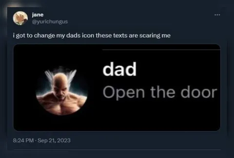 Dad’s Terrifying Icon Text