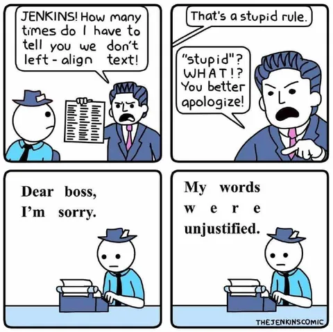 The Stupid Rule Apology