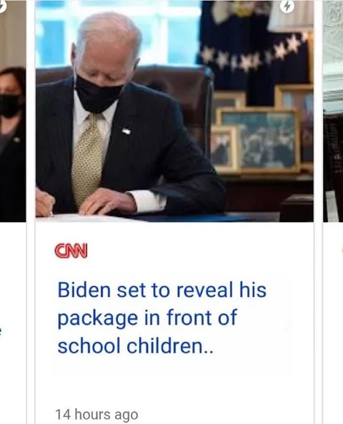 Biden reveals his package