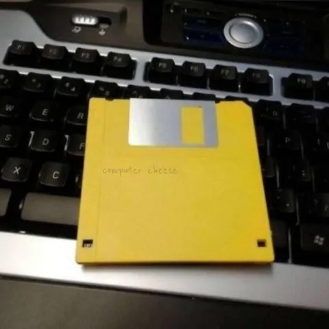 Computer Cheese Floppy Disk
