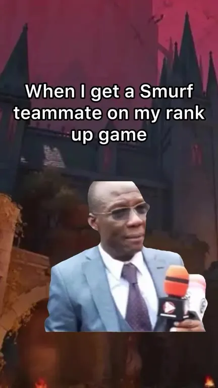 Smurf Teammate Rank Up Reaction