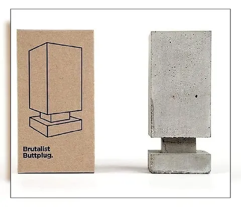 Brutalist Buttplug Sculpture