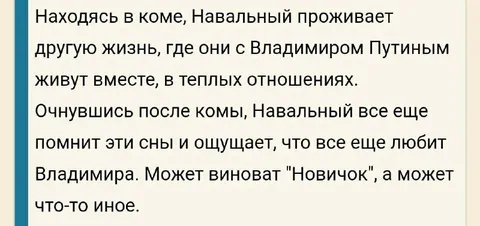 Навальный любит Владимира
