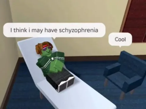Roblox Schizophrenia Therapy Meme