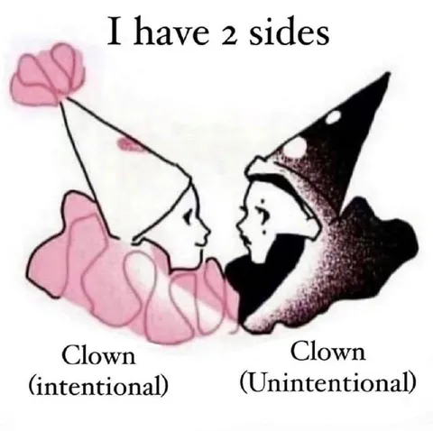 I Have 2 Sides Clown