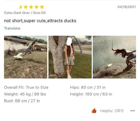 Cute Dress Attracts Ducks
