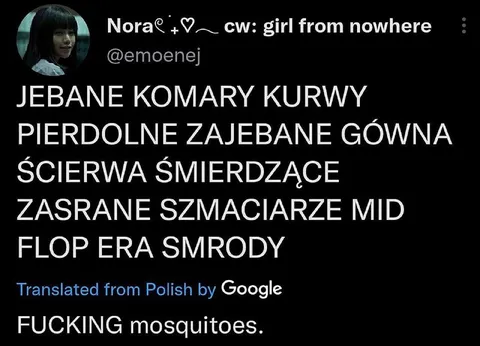 Wściekłość na komary
