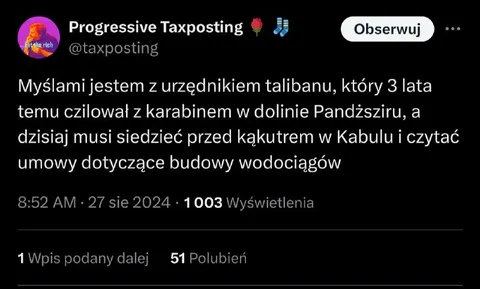 Talib czyta umowy w Kabulu