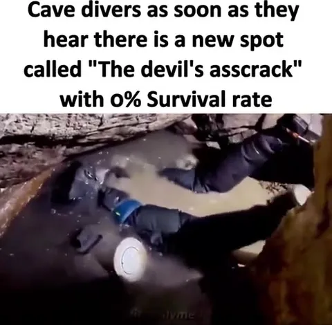 Cave Divers Enter the Devil's Asscrack