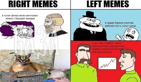 Правые мемы против левых