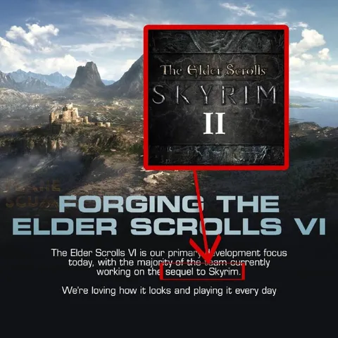 Skyrim II Instead of Elder Scrolls VI