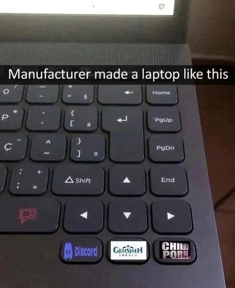 Laptop With Weird Shortcut Keys