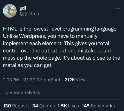 HTML Is Metal Programming