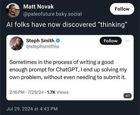 AI Discovers Thinking