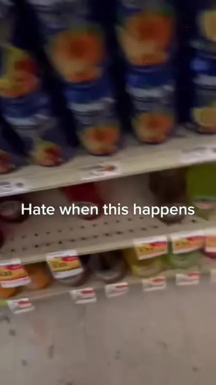 When the grocery shelf collapses