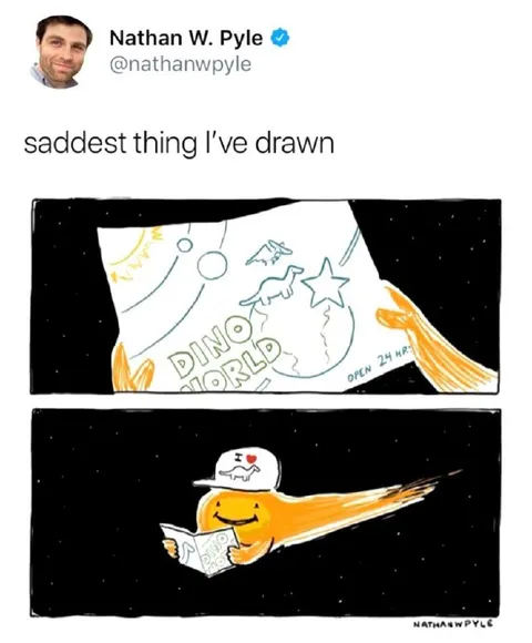 The Saddest Dinosaur Drawing