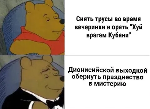 Пух на вечеринке и приёме
