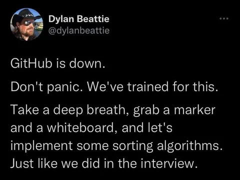 GitHub Is Down Sorting Algorithms