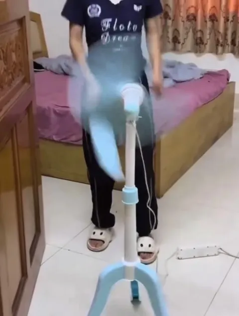 Fan Sends Her Flying
