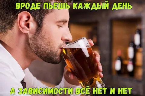 Пью каждый день, но не зависим