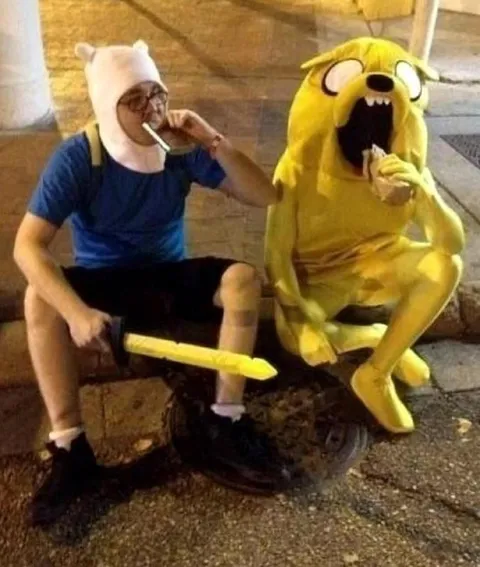 Финн и Джейк на отдыхе
