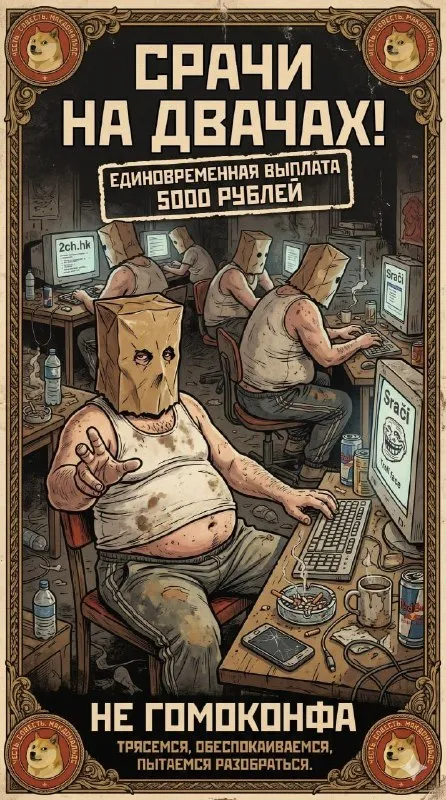 Срачи на двачах за 5000 рублей