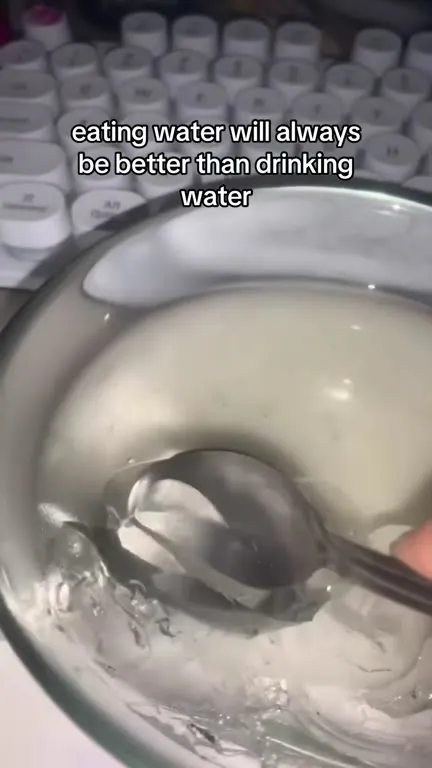 Eating Water Beats Drinking Water