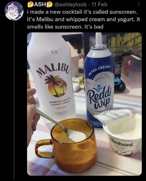 Sunscreen Cocktail Disaster