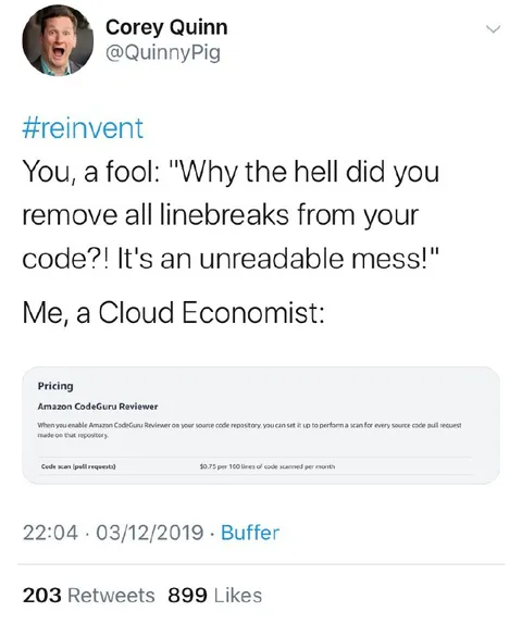 Cloud Economist Removes Linebreaks
