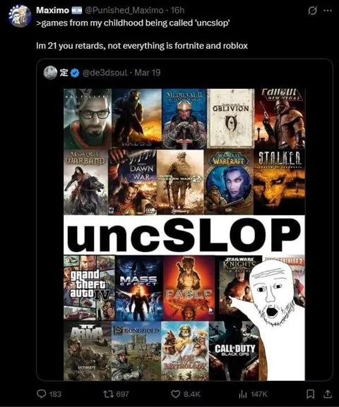 Games From My Childhood Called Uncslop