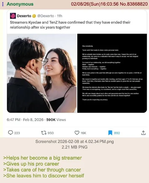 Streamer Couple Breakup Announcement