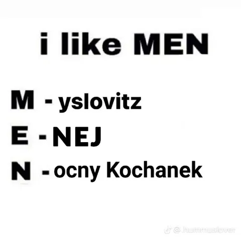 i like MEN acrostic