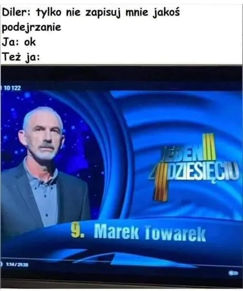 Zapisany jako Marek Towarek