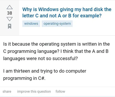 Why Windows Uses Drive C