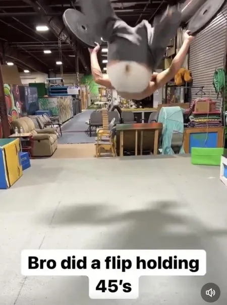 Bro Flips Holding 45s