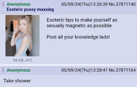 Esoteric Pussy Maxxing Tips